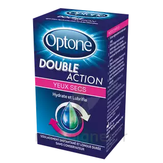 Optone Double Action Solution Oculaire Yeux Secs Fl/10ml à L'ISLE-SUR-LA-SORGUE