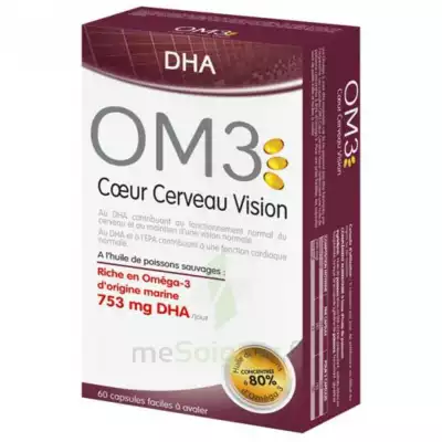 Om3 Dha Coeur Cerveau Vision Caps B/60 à L'ISLE-SUR-LA-SORGUE