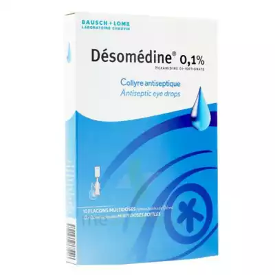 Desomedine 0,1 % Collyre Sol 10fl/0,6ml à L'ISLE-SUR-LA-SORGUE