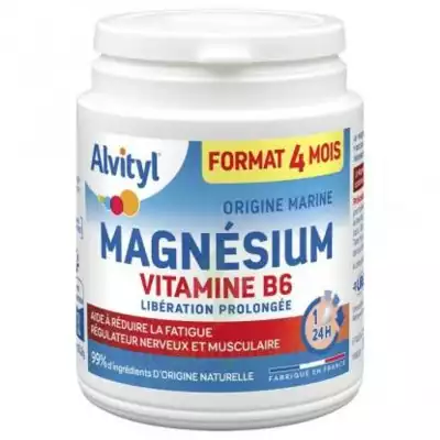Alvityl Magnésium Vitamine B6 Libération Prolongée Comprimés Lp Pot/120 à L'ISLE-SUR-LA-SORGUE